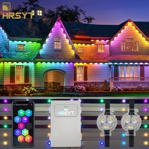 HRSYT House Eaves Lighting Permanent Outdoor Aluminum Track Led Christmas Decoration LED Point Light Source