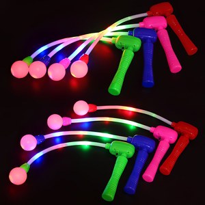Hot Selling Fancy Novelty LED Rotating Toy Glow in the Dark Stick with Music for Club Pub Colorful Party Favor Supplies