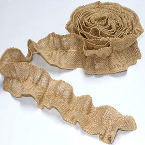Burlap Christmas Tree Ribbon Garland Jute Ribbon for Home Decor