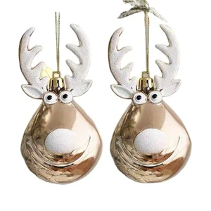 Christmas Party Navidad Gifts for Kids New Year Hanging Doll Christmas Santa Snowman Elk Ornaments