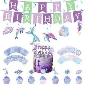 Custom Guest Kids New Happy Birthday Colorful Table Decorations Nice Quality Disposable Dinner Plate Kit for Celebrate Festivals