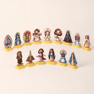 Newest Selling Stock 3D Art Deco Religious-Themed Ornament Of The Icon For Anniversary Decoration Resin Material