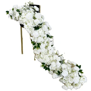 Artificial Flowers Wedding Flowers Runner Table Flowers and Stand Decoration for Wedding Table Arch Door Decor