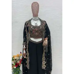 Designer Elegant Party Decoration Set Includes Choli-Plazzo and Beautiful Koti