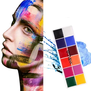 ARTMISS Large Capacity 10g Face Paint 2 Colors Makeup Supplies for Body Painting Halloween Party or Facial Pintura