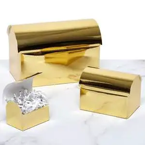 Metallic Chest Boxes Party Favors
