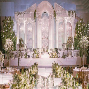 New Arrival Western Theme Classic Modern Luxury Simple Wooden Wedding Stage Shobha Jain Impex Made Delhi India