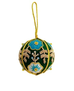 High Quality Handmade Embroidered Christmas Hanging Ornaments and Tree Stand Accessories Customized Color & Size Fabric Material