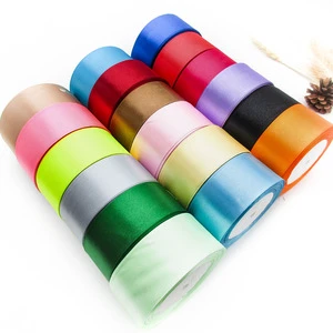 MU 4cm Wholesale Ribbon Roll Gift Packaging Ribbon Bowknot DIY Hair Clothing Accessories Colorful Rolls Packing Ribbon