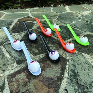 Indoor Outdoor Party Supplies Decorations Plastic Game Eyeball Spoon Relay Race Toy Set