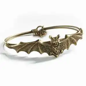 Hip Hop Bat Pulsera De Pulpo Plateado Para Hombres Cadena De San Valentin Rock Punk Pulsera Joyas Hip Hop Pulsera VIntage