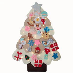 Custom Felt Christmas Tree 3.12ft DIY Felt Christmas Tree Set with 25pcs Detachable