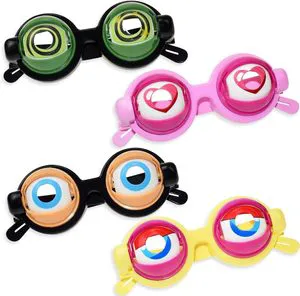 Creative Novelty Toy Fancy Dress for Kids Boys Girls Favors Supplies Gift Photo Booth Props Crazy Eyes Funny Party Glasses