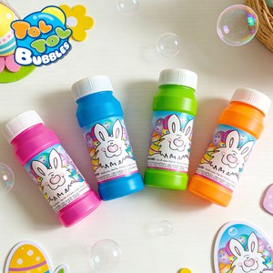 Novelty Easter Rabbit Bubble Bottle Spring Outdoor Kids Toy Party Favor Bubble Solution Egg Container
