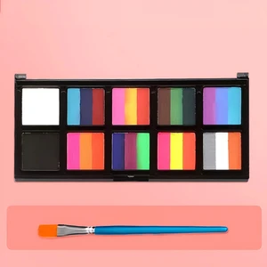 Halloween Party 3colors Mix Painting Water Based 10 Colors Face Body Kids Adults Art Paints Body Painting