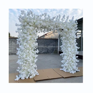 Other Wedding Decorations Artificial Silk White Rose Hydrangea Flower Wall Backdrop Wedding Arch for Wedding Party Decoration