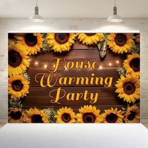 100X150cm Housewarming Theme Background Cloth for Photography Party Supplies Decoration for Family Special Housewarming