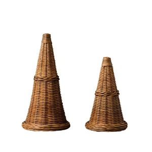 Handwoven Bohemian Spring Tropical Durable Hanging Rattan Christmas Tree Stand Home Decoration Handmade Gift Accessories Vietnam