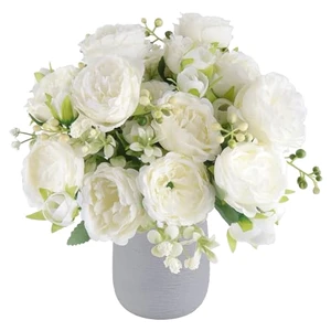 Silk Wedding Table Flowers-Farmhouse Style Durable Decorations for Wedding Settings
