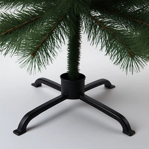 Rustic Iron Patina Christmas Tree Stand With Wide Base Artisan Handmade Offering Stability And Decorative Holiday Seasonal