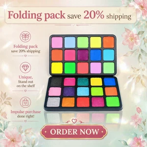 Factory Wholesale Hot Sell Set Water Activated Liquid Split Cake Rainbow Facepaint Water Activated Professional Kit Face Paint