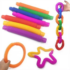 Plastic Telescopic Tube Multi-Color Luminous Bendable DIY Portable Sensory Tools Decorative Lighting Games Activities Adults