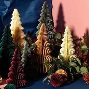 Standing Christmas Tree Decoration Paper Ornaments Xmas Tree for Christmas Party
