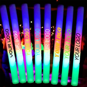 Nicro Festival Concert Cheer Up Props Luminous Glow Sticks Bulk Printing Logo Neon Party Supplies Luminous Led Light Foam Stick