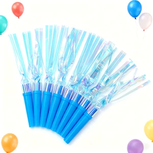 派对吹气球 蓝色彩虹色流苏流苏装饰 儿童生日庆典派对助威装饰品
