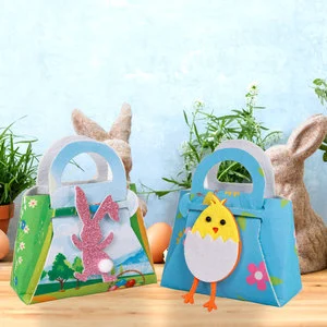 Hot Selling Easter Felt Cloth Rabbit Gift Handbag Decoration Props Supplies