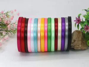 Wholesale Custom Colorful Polyester Satin Ribbon Double Sided for Christmas Scene Layout Wedding Gifts Flower Gift Wrapping