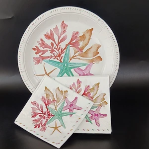 Disposable Party Cutlery Set Drink Cup Plate Disposable Paper Plates Set Dinner Cup Disposable Party Supplies Kits