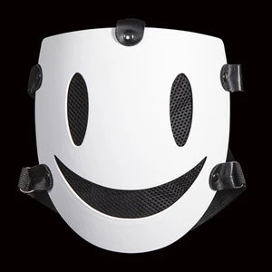 Halloween Smile Face Cosplay Mask Music Theme ABS Plastic Full Face Costume Prop For Adult Unisex Party