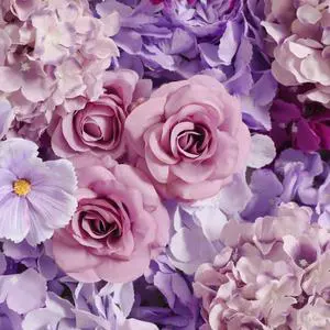 Lavender Purple Silk Flower Wall for Wedding Backdrop Romantic Decor