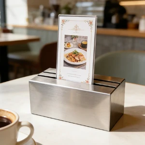 Desktop Card Organizer Table Number Card Holder for Restaurant Hotel