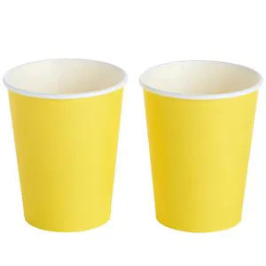 Modern Hot Selling Yellow Party Supplies Tableware Set with Paper Plates Cups & Napkins (Serves 24 72 Pieces)