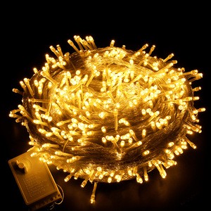 LED Outdoor IP44 Waterproof 220V 2700K Warm White CRI80 Christmas Lights Thick Wire Glue Filled String Lights 10m-100m Lengths