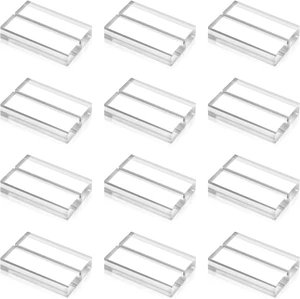 Custom Lucite Base Clear Acrylic Sign Holder Place Card Stand Holder for Wedding Menu Meeting Table Numbers