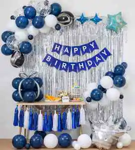 ML Children's Unisex Birthday Theme Balloon Suit Glossy Version 105 Pieces Set Multi-color Latex Aluminum Foil Party Balloon