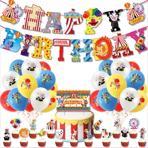 Circus Animal-themed Party Banner Decoration Set