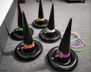 Beile Wholesale High Quality Halloween Inflatable Hat Ring Toss PVC Interactive Game Toy Party Entertainment