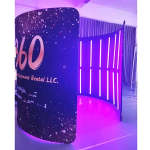 360 Photo Booth Backdrop With Props Free Accessories Inflatable Dome Photo Booth Portable