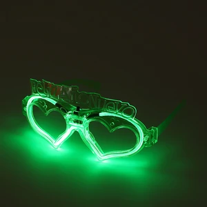 Bowst Hong Halloween LED Glasses | 4-Light Easy Operation Multi-Color Square Pumpkin Smile Music Sync | Wholesale