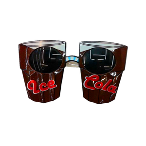 Cheap Wholesale Adult Drinking Cup Shaped Party Novelty Plastic Sunglasses HPC-1624