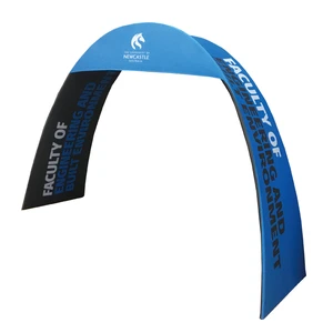 Portable Aluminum Wedding Decoration Event Tension Fabric Display Arch Sign Exhibition Booth Backdrop