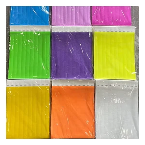 Factory In Stock Fast Delivery Solid Color Disposable Entry Ticket Tyvek Wristband Paper Bracelet For Holiday Event Party