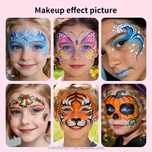 13-Pack Natural Plant Based EN71 Safe Big Face Painting Box Durable Rainbow Layered Cake Face Paint For Children DIY Art