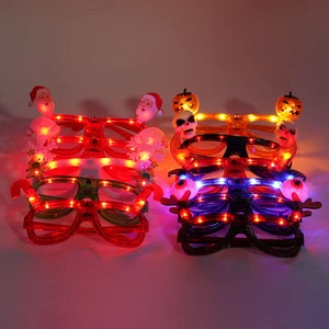 Christmas LED Light up Glow Flashing Deer Horn with Glow in the Dark for Party Decoration Fun Novelty Accessory