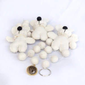 Handmade Wool Felt Unique Christmas Tree Hanging Ornament Stand and Accessories for Party Decor