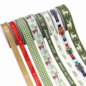 Christmas Set Series DIY Festive Decorations Ribbon Handmade Bow Ribbon Gift Wrap Ribbon